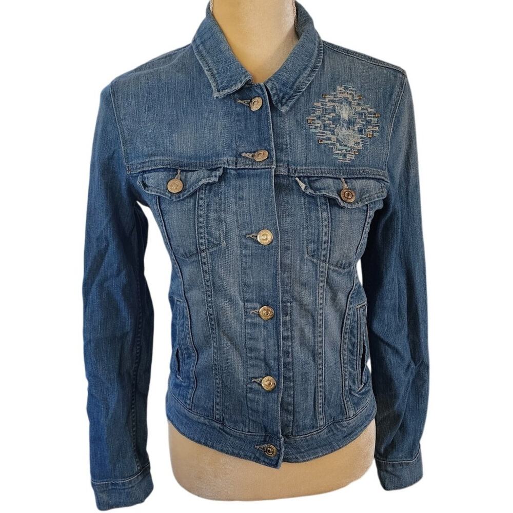 Levi's Women's Denim Jean Embroidered Jacket Size Small